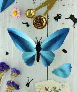 3D-Bastelset DIY - Bastelsets DIY - Bastel - Set - Birdwing Schmetterling - Blau
