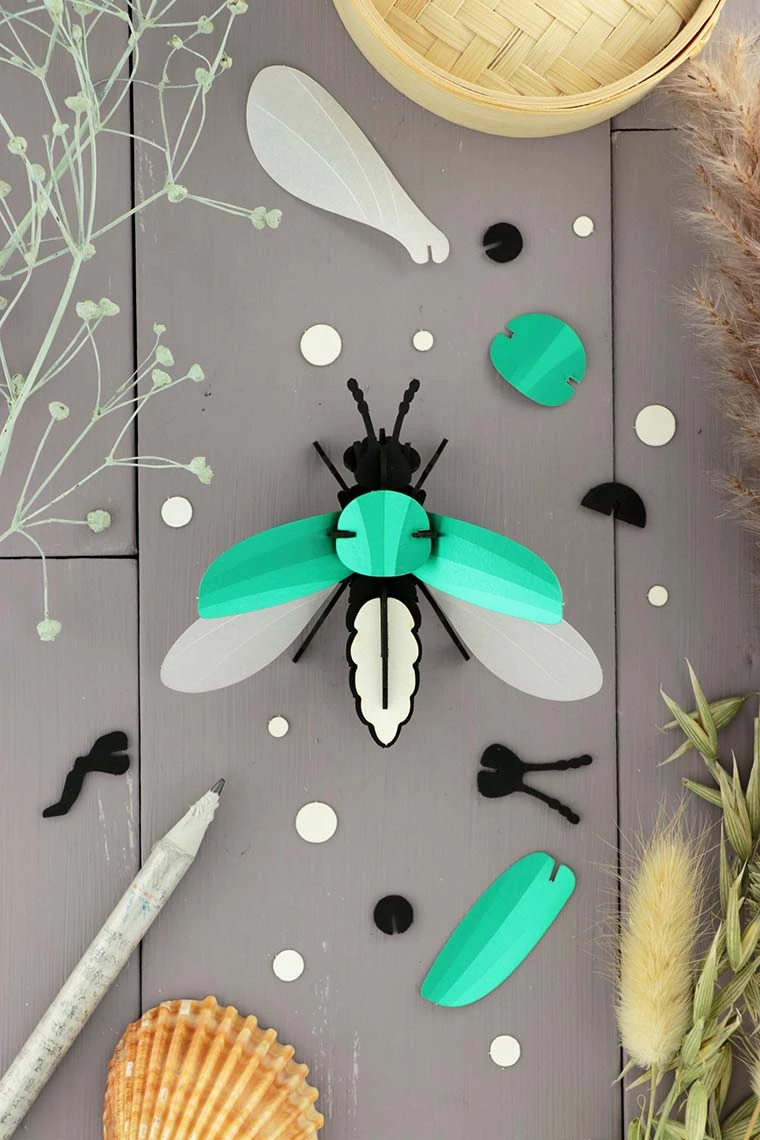 3D-Bastelset DIY - Bastel - Set - Glühwürmchen Grün 3 3D-Bastelset DIY - Bastel - Set - Glühwürmchen Grün