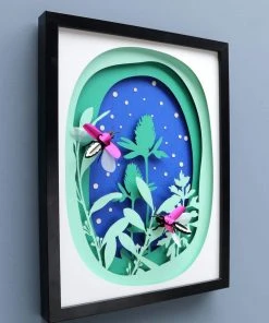 3D-Bastelset DIY - Bastel - Set - Glühwürmchen Pink