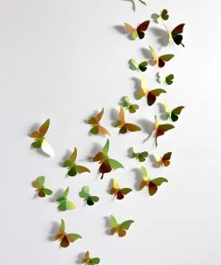 3D-Bastelset DIY - Bastelsets DIY - Bastel - Set - Grüner Schmetterlingsschwarm