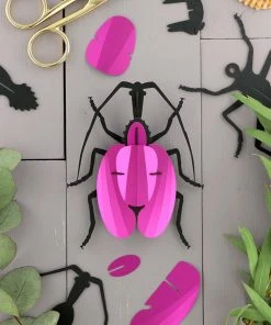 3D-Bastelset DIY - Bastelset Gespenstlaufkäfer In Pink