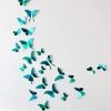 3D-Bastelset DIY - Bastel - Set - Türkiser Schmetterlingsschwarm 2 3D-Bastelset DIY - Bastel - Set - Türkiser Schmetterlingsschwarm