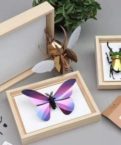 3D-Bastelset Rahmen Für DIY - Set Insekten L DIY - Bastelsets