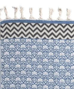 3rd Culture Webtuch Nelke Blau 90x180cm 4 3rd Culture Webtuch Nelke Blau 90x180cm