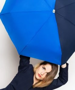 Anatole Paris Regenschirm Bicolor - Königsblau Und Marineblau Regenschirme