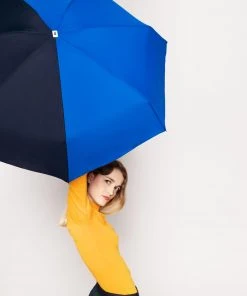 Anatole Paris Regenschirm Bicolor - Königsblau Und Marineblau Regenschirme