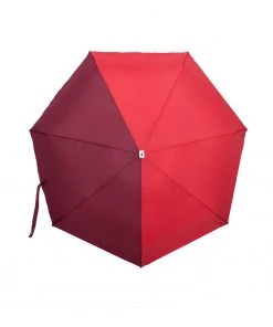 Anatole Paris Regenschirm Bicolor - Rot Und Burgund Regenschirme