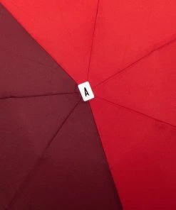 Anatole Paris Regenschirm Bicolor - Rot Und Burgund Regenschirme