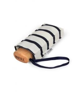 Anatole Paris Regenschirme Regenschirm Gestreift - Navy Blau - HENRI