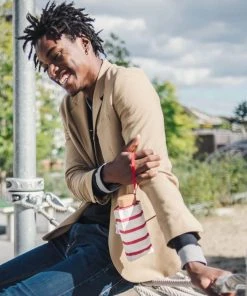 Anatole Paris Regenschirm Gestreift - Rot - DIANA