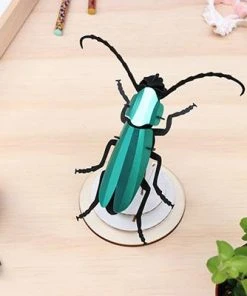 3D-Bastelset DIY - Bastelsets DIY - Bastel - Set - Rosalia Käfer - Türkis