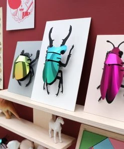 3D-Bastelset DIY - Bastelsets DIY - Bastel - Set - Schmuckkäfer Pink