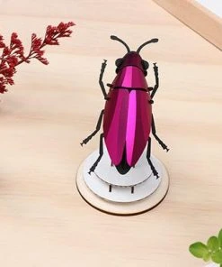 3D-Bastelset DIY - Bastelsets DIY - Bastel - Set - Schmuckkäfer Pink
