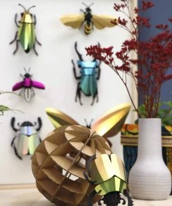 3D-Bastelset DIY - Bastel - Set - Skarabäus Käfer - Gold