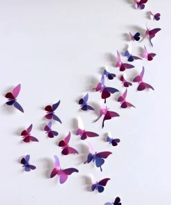 3D-Bastelset DIY - Bastel - Set - Violetter Schmetterlingsschwarm DIY - Bastelsets