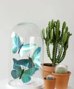 3D-Bastelset DIY - Bastelset Giant Silk Schmetterling In Türkis DIY - Bastelsets