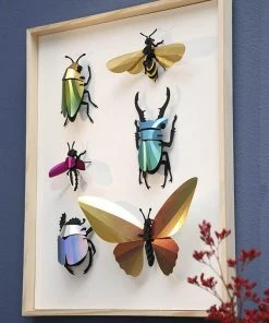 3D-Bastelset DIY - Bastelset - Hirschkäfer Blau Grün DIY - Bastelsets