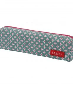 Bakker Federmäppchen Grau Neonpink Bürobedarf