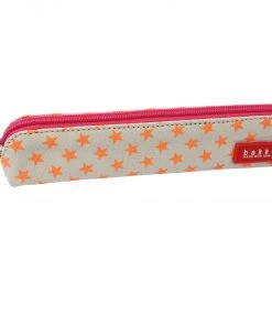 Bakker Mini Stiftemäppchen Star Neon Orange Bürobedarf