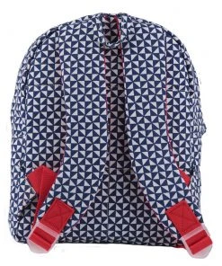 Bakker Kindergarten- Rucksack Mit Grafischem Muster In Blau Weiß