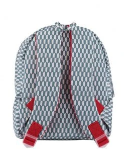 Bakker Kindertaschen Und - Rucksäcke Kindergarten- Rucksack Mit Grafischem Muster In Taubenblau Und Weiß