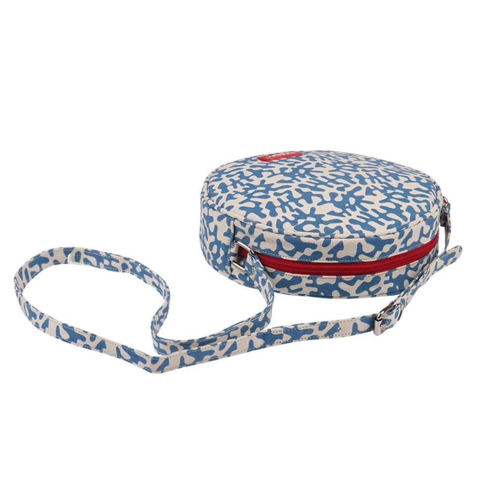 Bakker Taschen Circle Bag Organisches Muster Blau Bakker Taschen Circle Bag Organisches Muster Blau