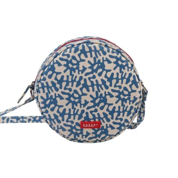 Bakker Taschen Circle Bag Organisches Muster Blau Bakker Taschen Circle Bag Organisches Muster Blau
