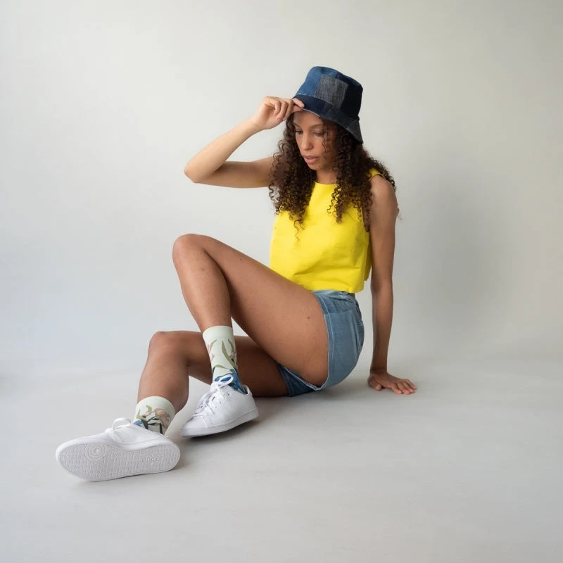 Bonne Maison Motivsocken Iris SALE Bonne Maison Motivsocken Iris SALE