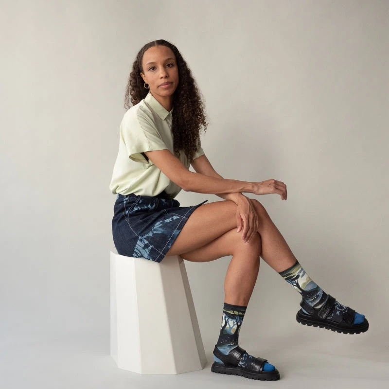 Bonne Maison SALE Motivsocken Landschaft Mit Glühwürmchen 6 Bonne Maison SALE Motivsocken Landschaft Mit Glühwürmchen