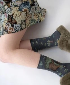 Bonne Maison Motivsocken Landschaft Mit Kletterbären SALE