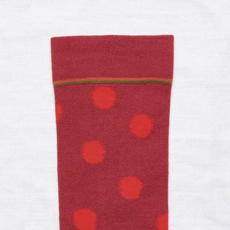 Bonne Maison Polkadot Socken Crimson Bonne Maison Polkadot Socken Crimson