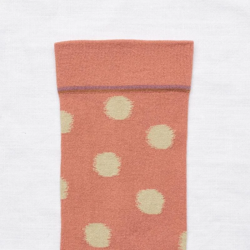 Bonne Maison Polkadot Socken Helle Blutorange Bonne Maison Polkadot Socken Helle Blutorange