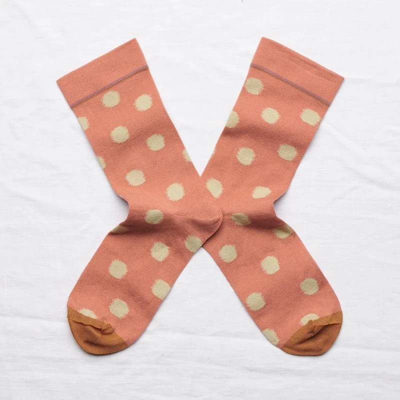 Bonne Maison Polkadot Socken Helle Blutorange Bonne Maison Polkadot Socken Helle Blutorange