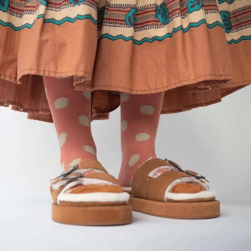 Bonne Maison Polkadot Socken Helle Blutorange Bonne Maison Polkadot Socken Helle Blutorange