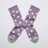 Bonne Maison Polkadot Socken Violett