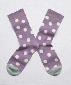 Bonne Maison Polkadot Socken Violett