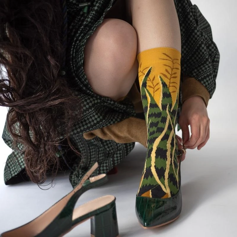 Bonne Maison Socken Buttercup Leaf 6 Bonne Maison Socken Buttercup Leaf