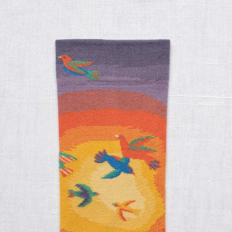 Bonne Maison Socken Multico Birds - Sonnenuntergang 4 Bonne Maison Socken Multico Birds - Sonnenuntergang