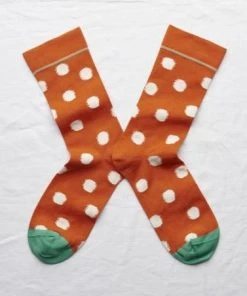 Bonne Maison Socken Orange Polka Dot