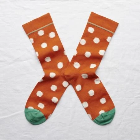 Bonne Maison Socken Orange Polka Dot 3 Bonne Maison Socken Orange Polka Dot