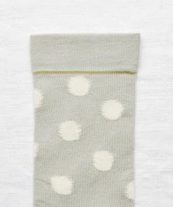 Bonne Maison Socken Polkadot Celadon Grau Weiß 5 Bonne Maison Socken Polkadot Celadon Grau Weiß