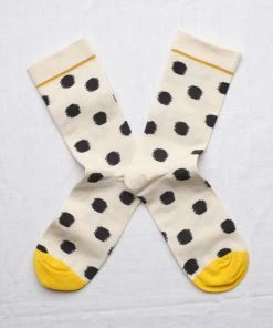 Bonne Maison Socken Polkadot Nachtblau Naturweiß