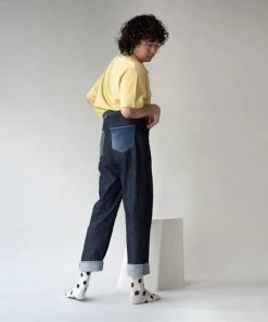 Bonne Maison Socken Polkadot Nachtblau Naturweiß