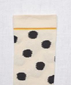 Bonne Maison Socken Polkadot Nachtblau Naturweiß