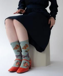 Bonne Maison Socken Wave Butterfly - Schmetterling