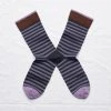 Bonne Maison Violette Ringelsocken "Nacht" 1 Bonne Maison Violette Ringelsocken "Nacht"