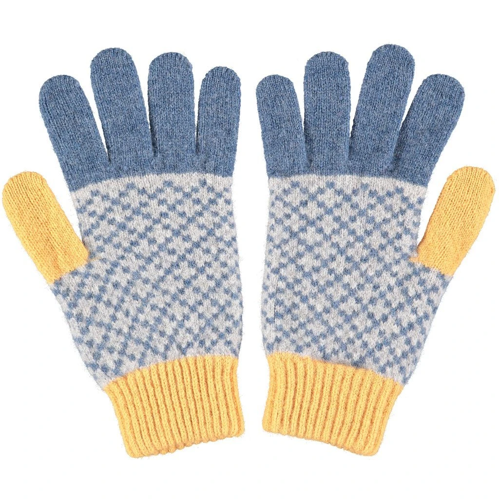 Catherine Tough Winteraccessoires Für Erwachsene Fingerhandschuhe Aus Lammwolle Raute Blau Gelb Herrenhandschuhe Catherine Tough Winteraccessoires Für Erwachsene Fingerhandschuhe Aus Lammwolle Raute Blau Gelb Herrenhandschuhe