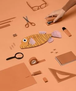 DonFisher Boxfish Orange Rosa | Stiftemäppchen Fisch