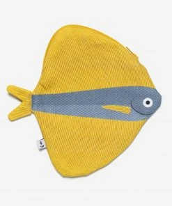 DonFisher Yellow Fanfish - Baumwoll- Täschchen Geldbörsen