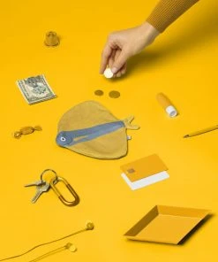 DonFisher Yellow Fanfish - Baumwoll- Täschchen Geldbörsen